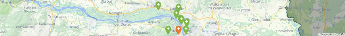 Kartenansicht für Apotheken-Notdienste in der Nähe von Stetten (Korneuburg, Niederösterreich)